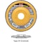 United Abrasives/Sait United Abrasives - Sait Encore Flap Disc Type 29 4-1/2 " x 7/8" 80 Grit Zirconium 72241 - alternate 1